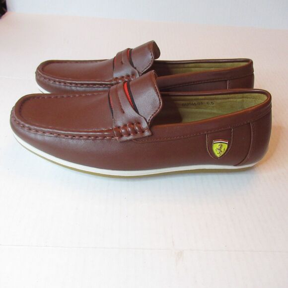 Bruno Marc Men's Brown Bush-01 Driving Loafer/Shoes Size (6.5) - Picture 5 of 9